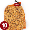 aanmaakhout in oranje netzak van 10 kilo