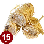 Natuurlijke aanmaakkrullen 15 kg voor het snel en veilig aanmaken van haard, houtkachel en BBQ.